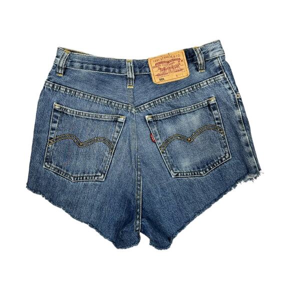 Levi's Pants - Levi's Reworked Custom Daisy Dukes Blue Jean Cutoffs Shorts 28 Casual High Rise